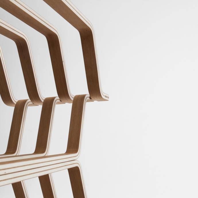 MHC.2 Open wooden shelving unit