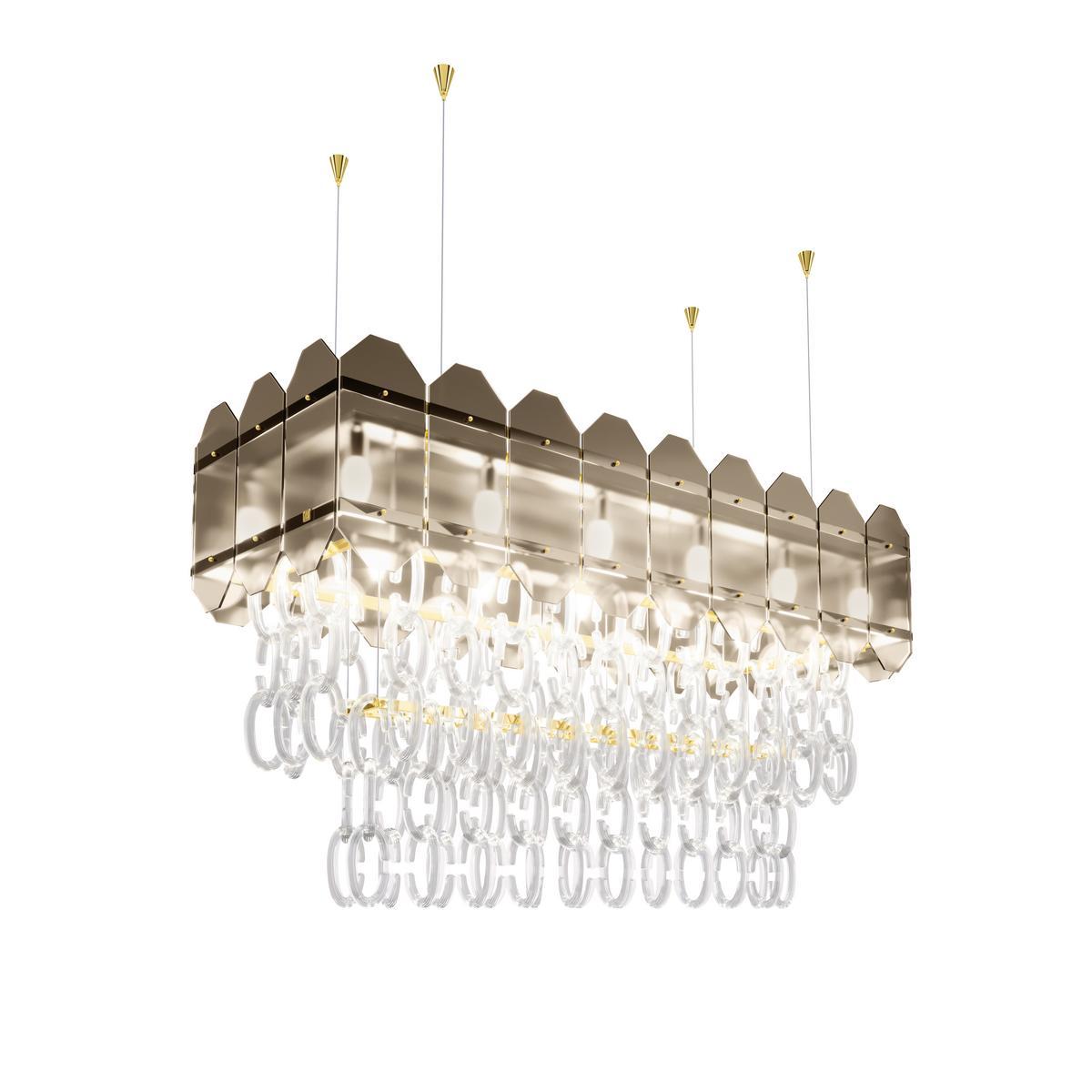 TWIN Murano glass chandelier