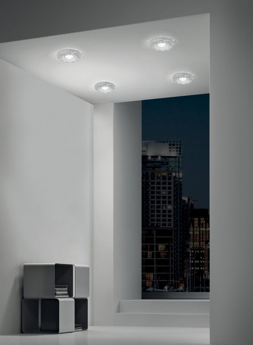 PEGASO I LED recessed glass spotlight for false ceiling