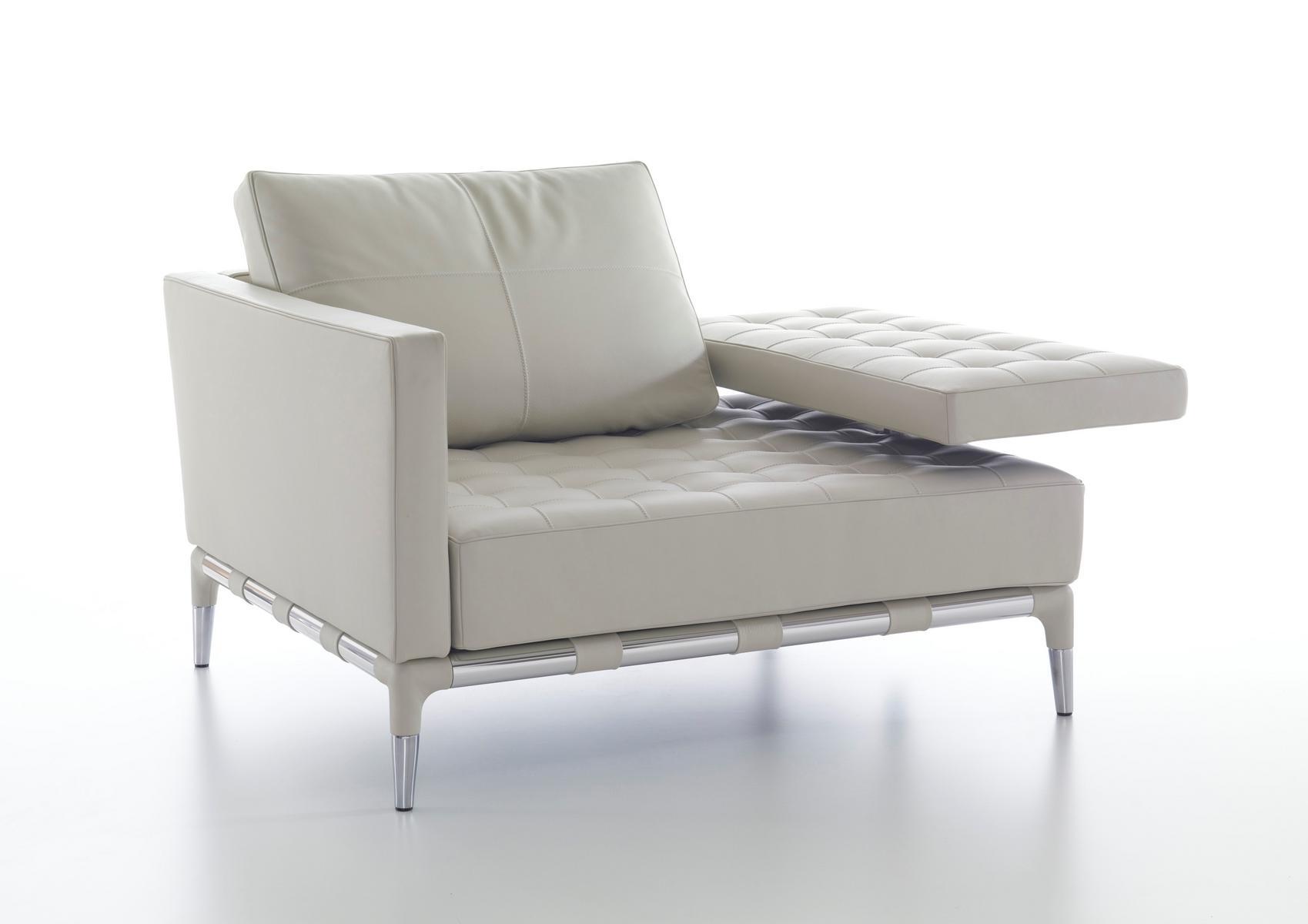 241 PRIVÈ DIVANO Tufted leather sofa
