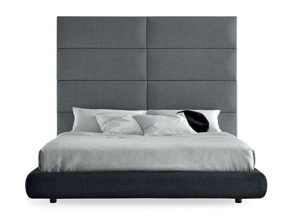 DREAM Upholstered double bed with high headboard