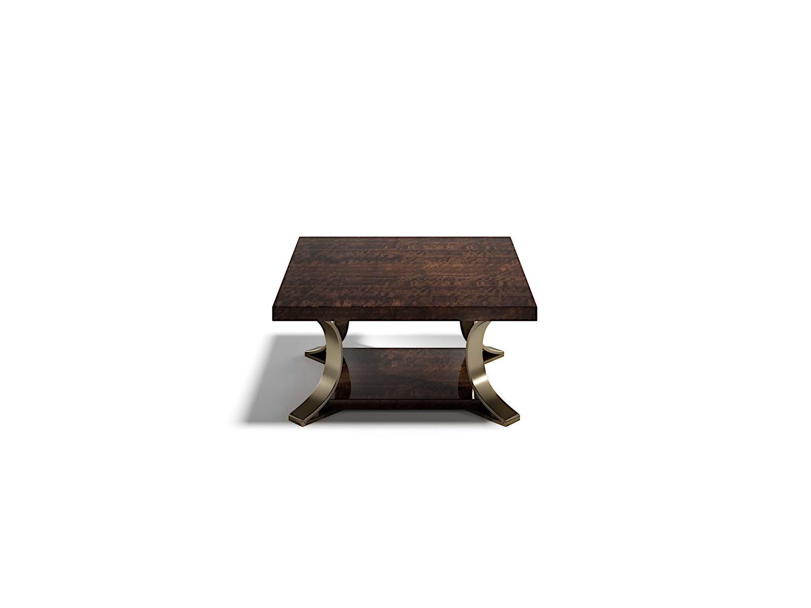 MUST SERVICE Square wooden coffee table