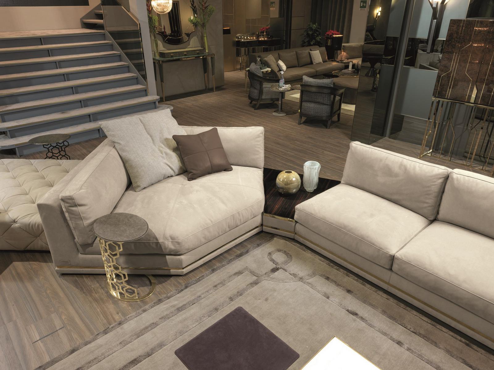 COHEN Sectional velvet sofa