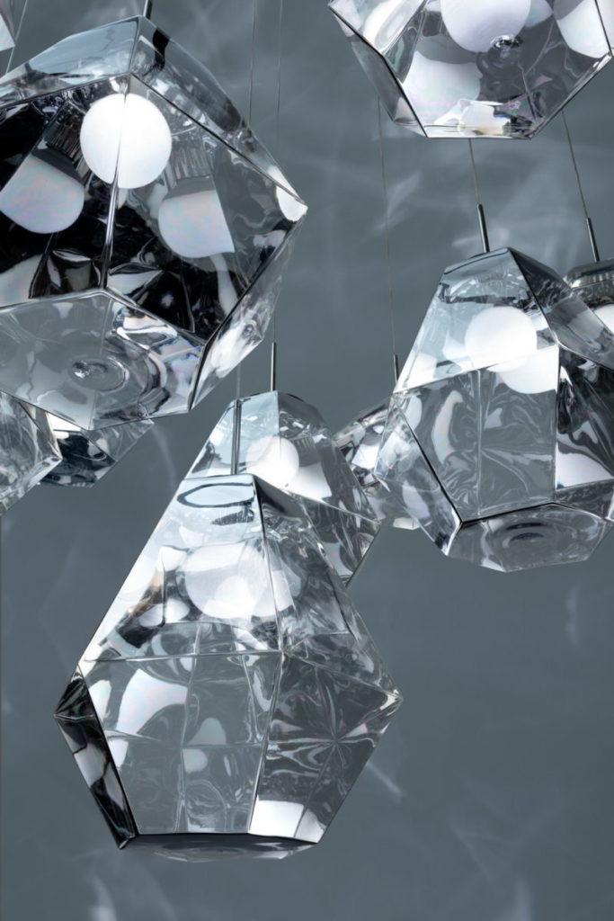 CUT Polycarbonate (pc) pendant lamp in a contemporary style