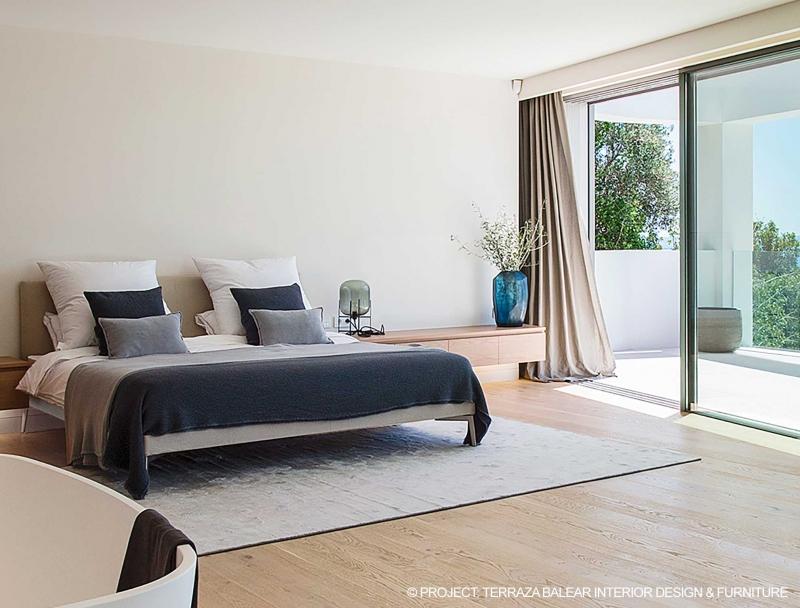 FEEL GOOD - FEEL GOOD TEN Fabric double bed with upholstered headboard
