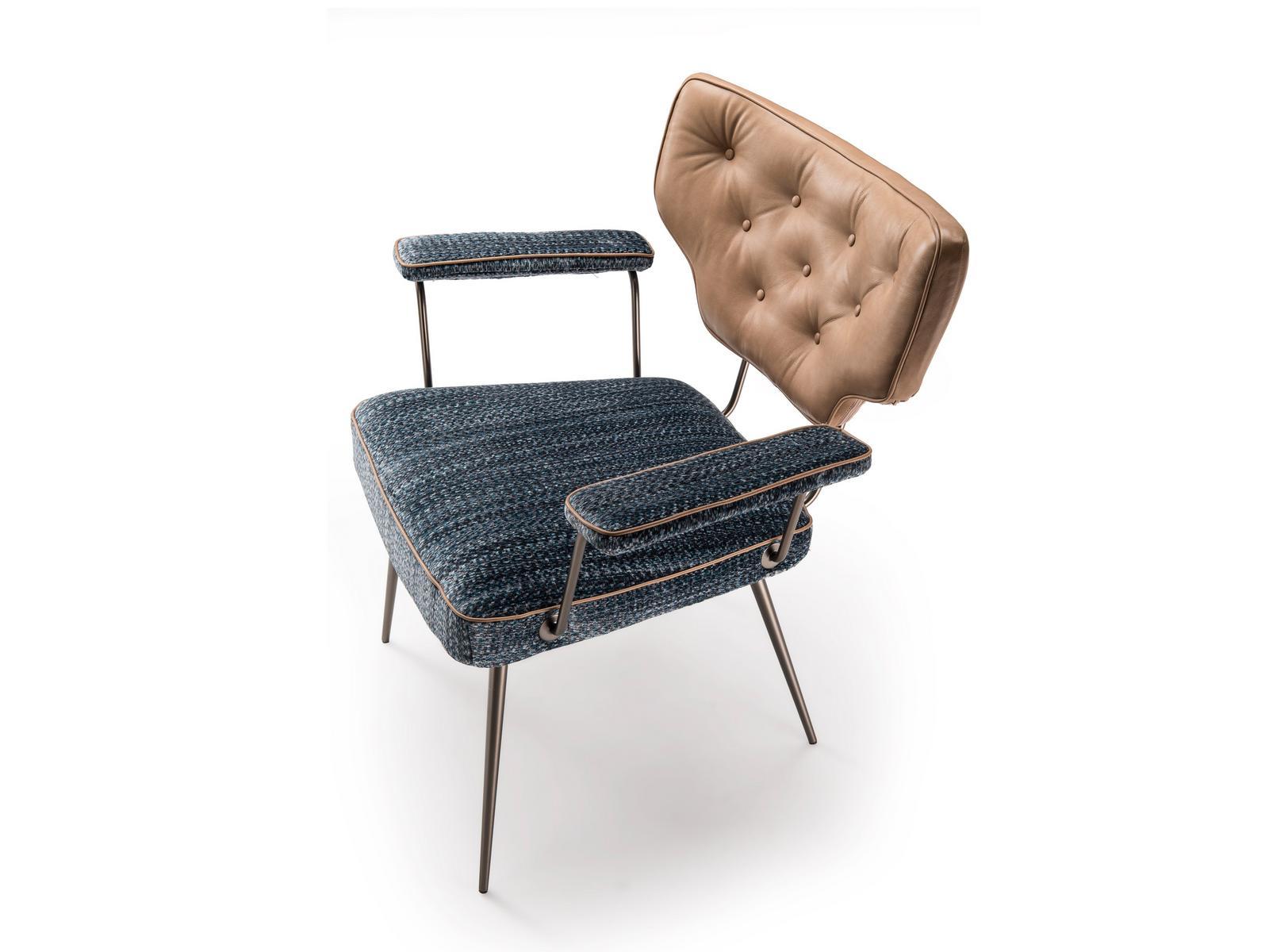 TWIGGY Upholstered chair with armrests