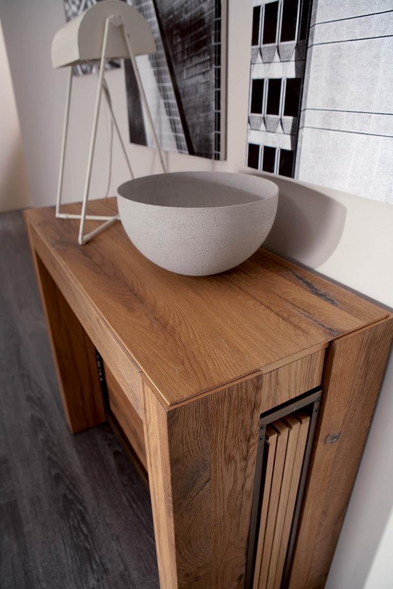 A4 Extending wooden console table