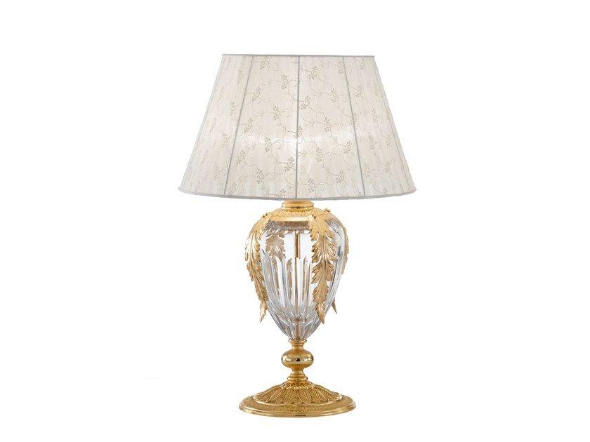 EDEN 265/LG Crystal and sanded gold plated table lamp