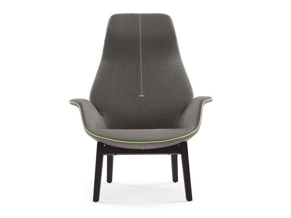 VENTURA LOUNGE Fabric armchair with headrest