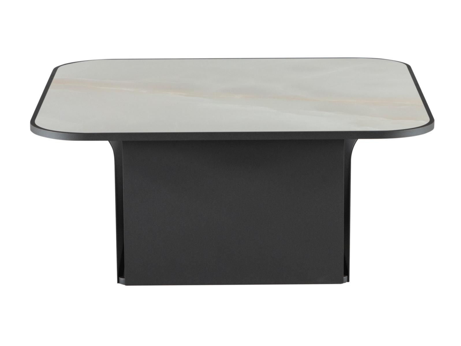 BLOOM Low square painted metal coffee table