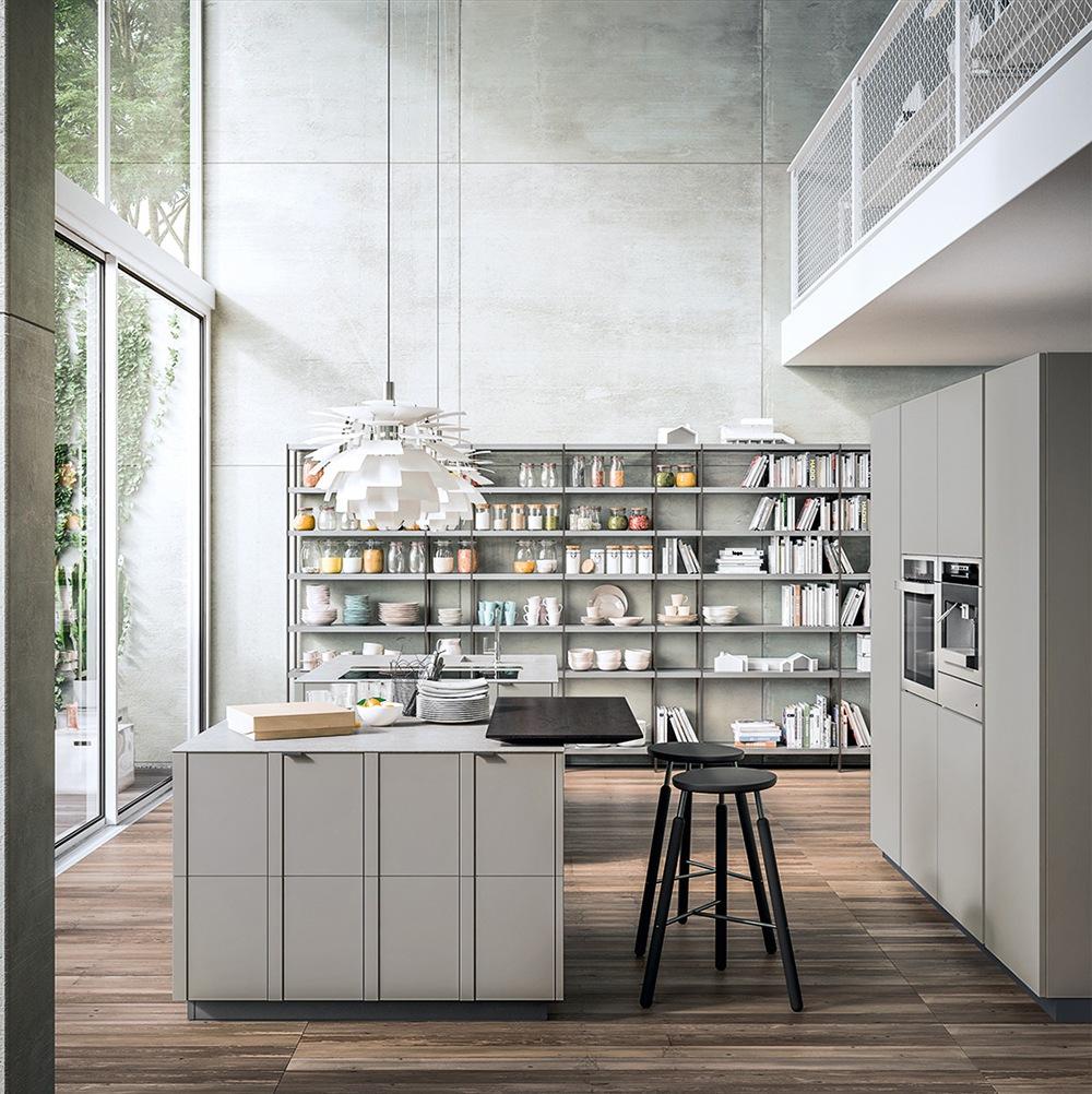 Lacquered kitchen with handles ALF Valdesign Maggiorana