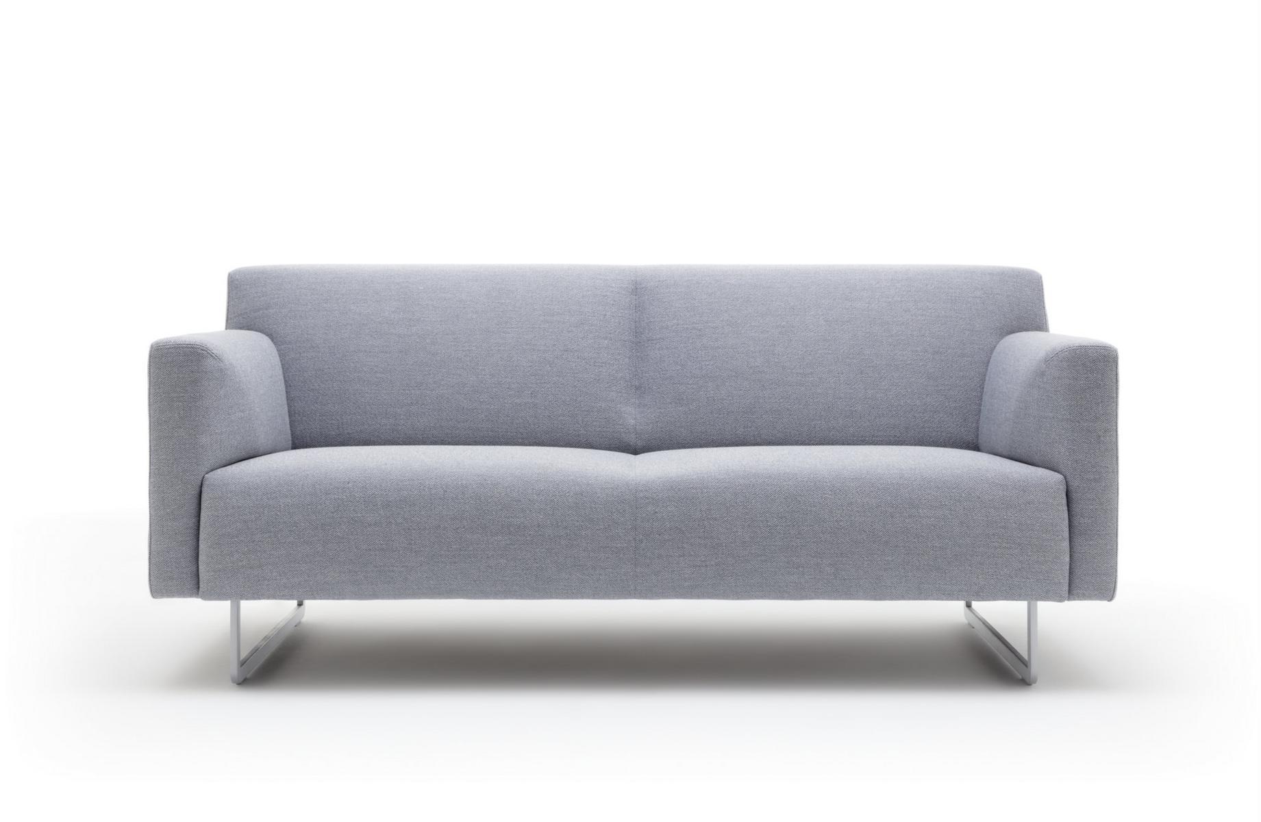 328 Sled base fabric sofa