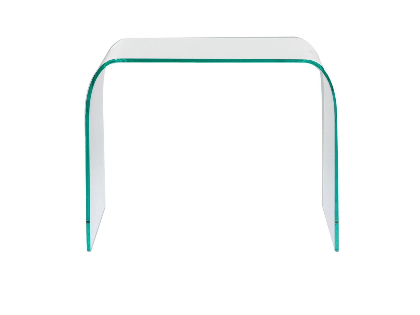 CLASSIC Low rectangular glass coffee table