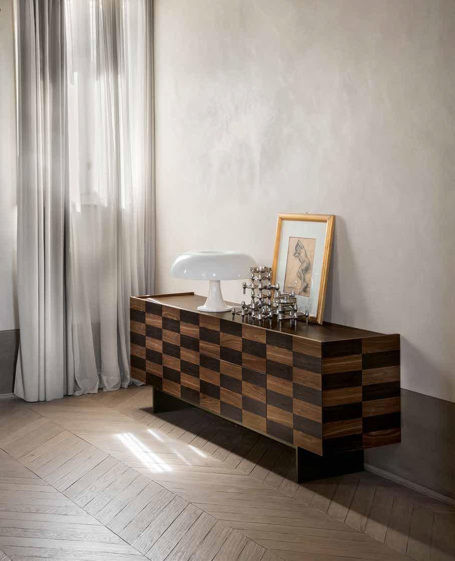 COLOSSEO Wood veneer sideboard