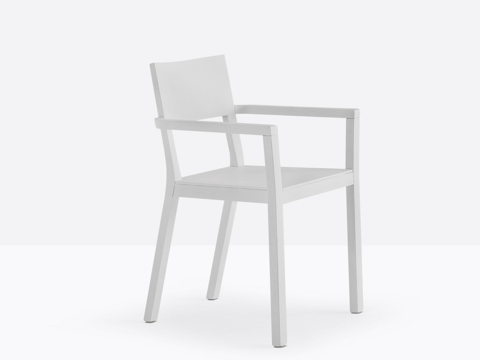FEEL 450/2 Wooden chair with armrests