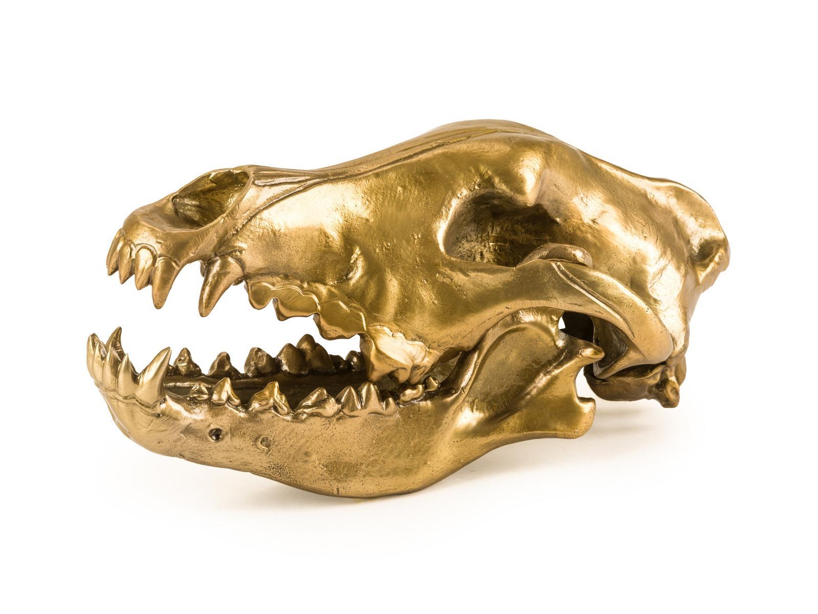 WOLF SKULL Aluminium decorative object