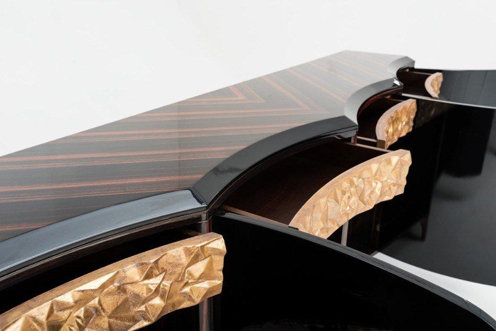 ERMES Wood veneer sideboard with doors