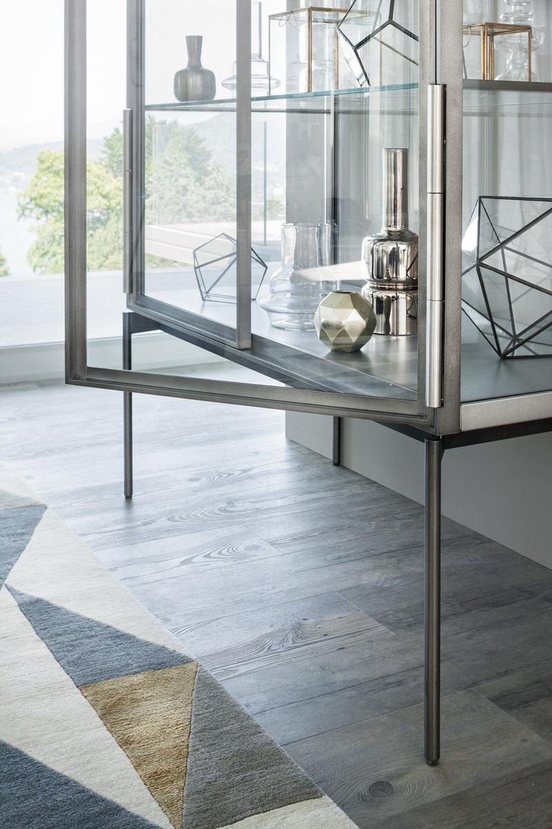GALERIST Glass and aluminium display cabinet