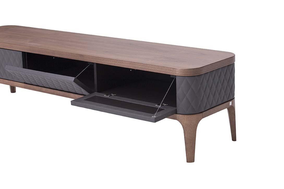 TIFFANY Wooden TV cabinet with flap doors