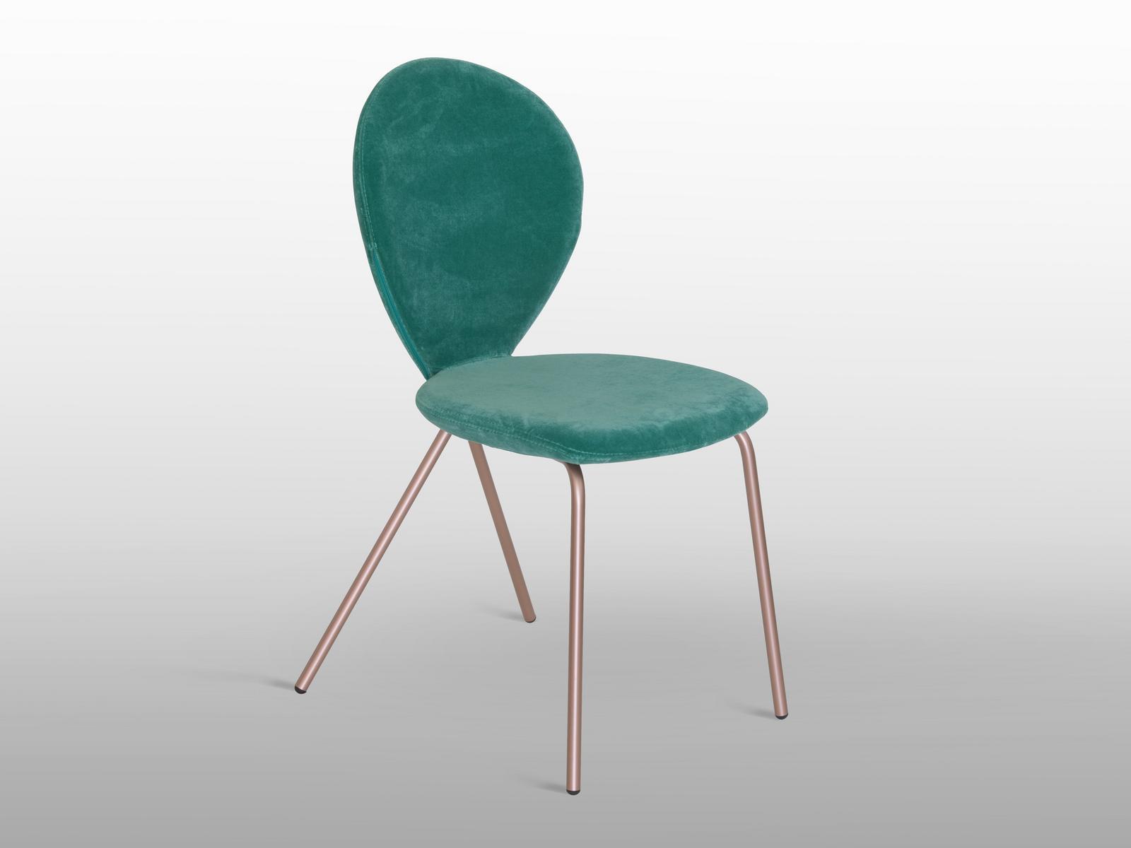 PERLA Upholstered velvet chair
