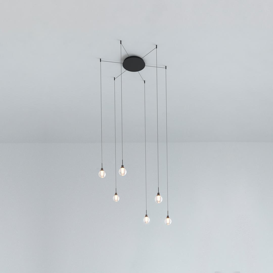 ALASKA BIG FANCY SHAPE LED adjustable glass pendant lamp ALASKA BIG FANCY SHAPE LED adjustable glass pendant lamp