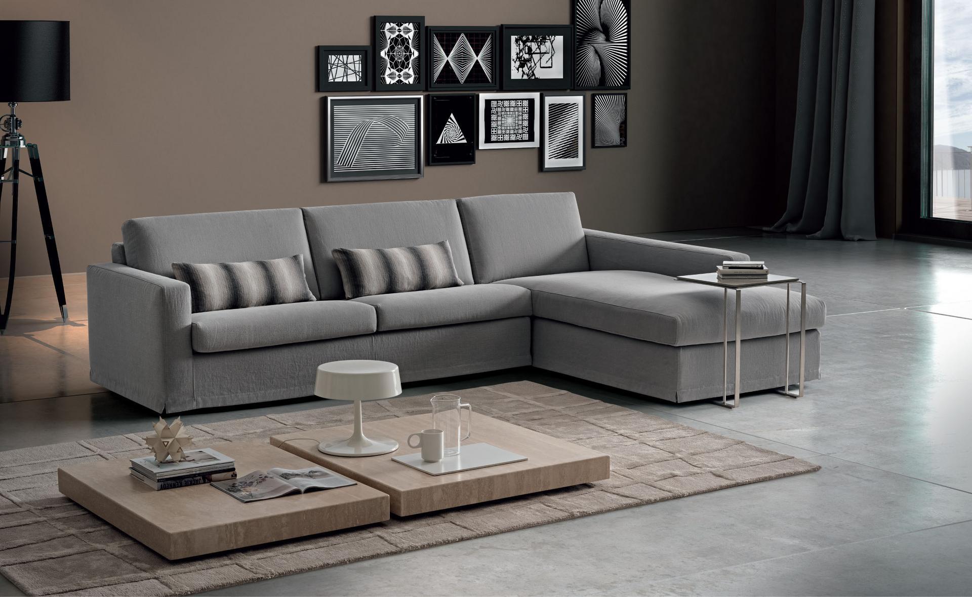 METRONOTTE Fabric sofa bed with removable cover