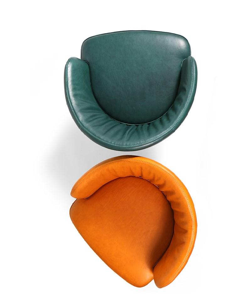 JOE Upholstered leather chair