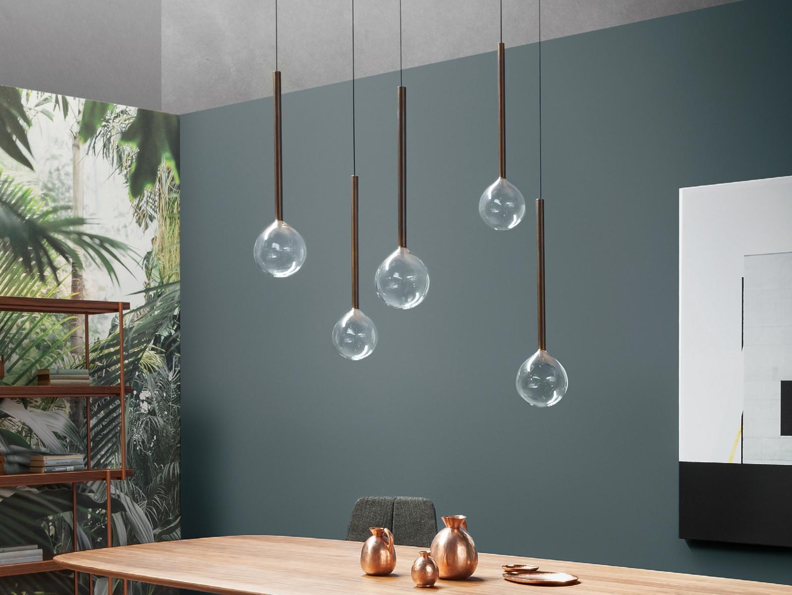 SOFÌ Borosilicate glass pendant lamp
