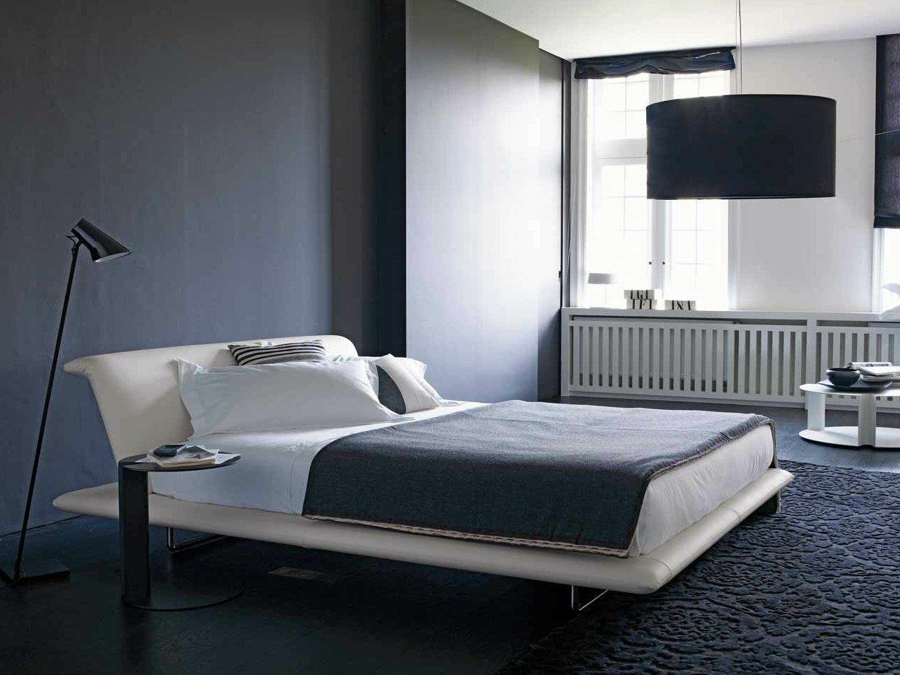 SIENA Fabric double bed with upholstered headboard
