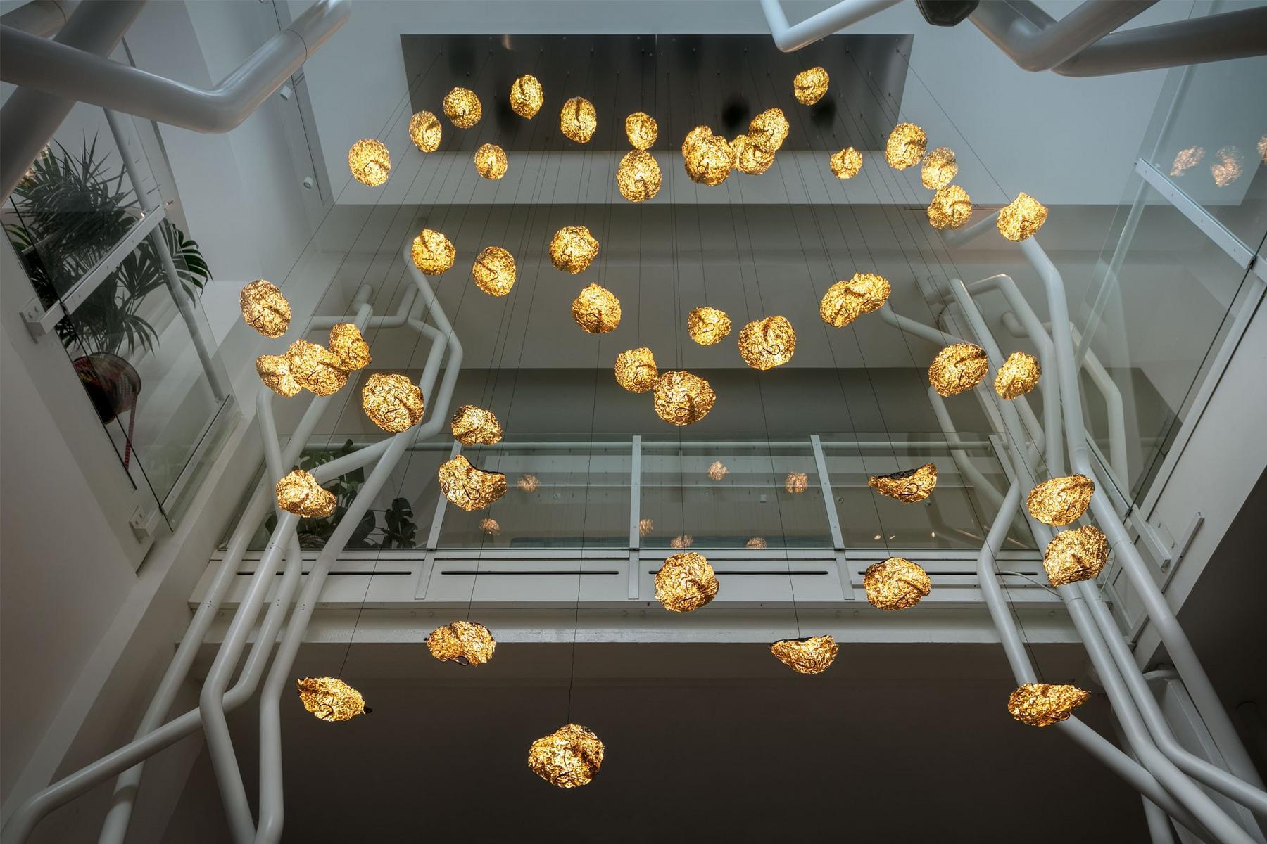 GOLD MOON CHANDELIER LED pendant lamp