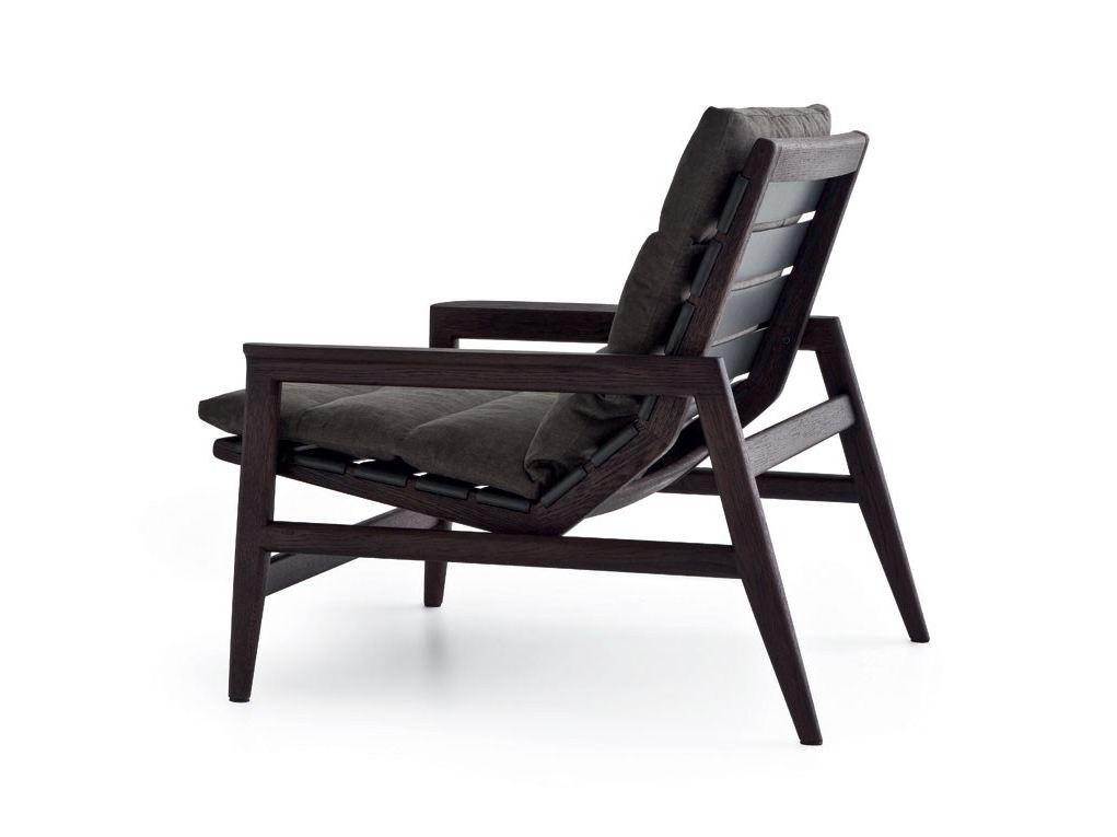 IPANEMA Upholstered fabric armchair with armrests