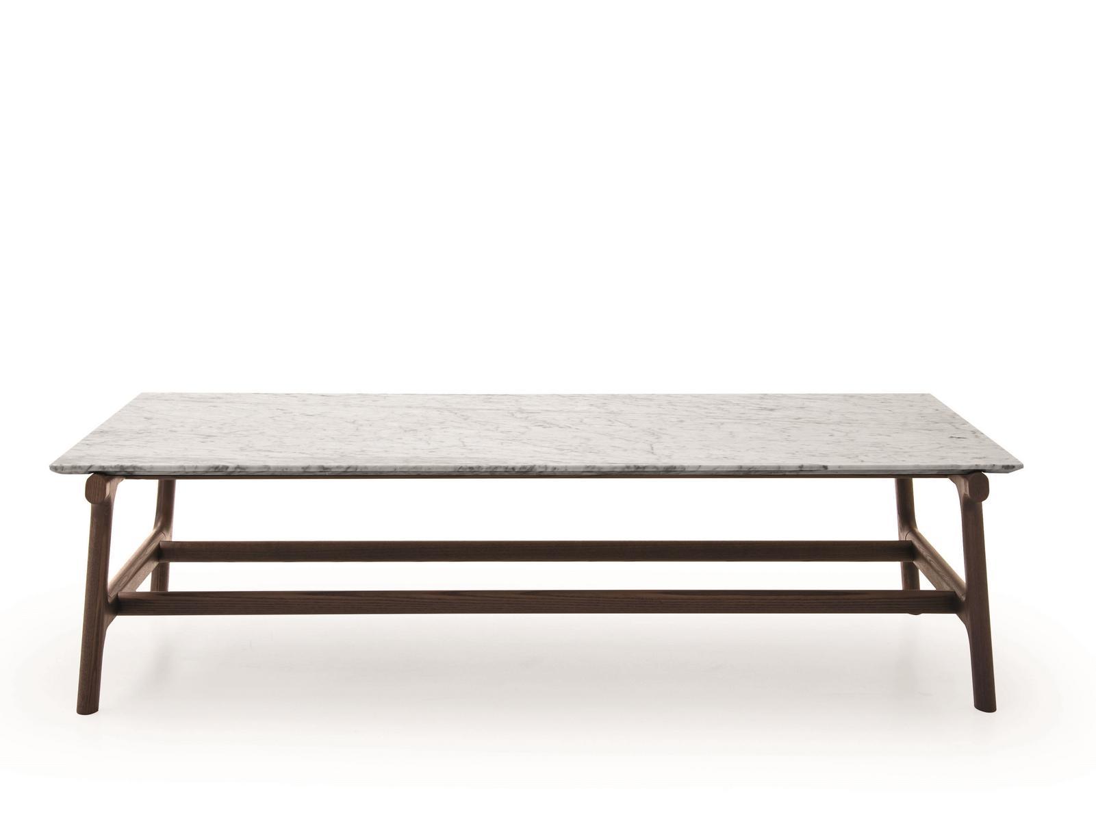 FUSHIMI Rectangular marble coffee table