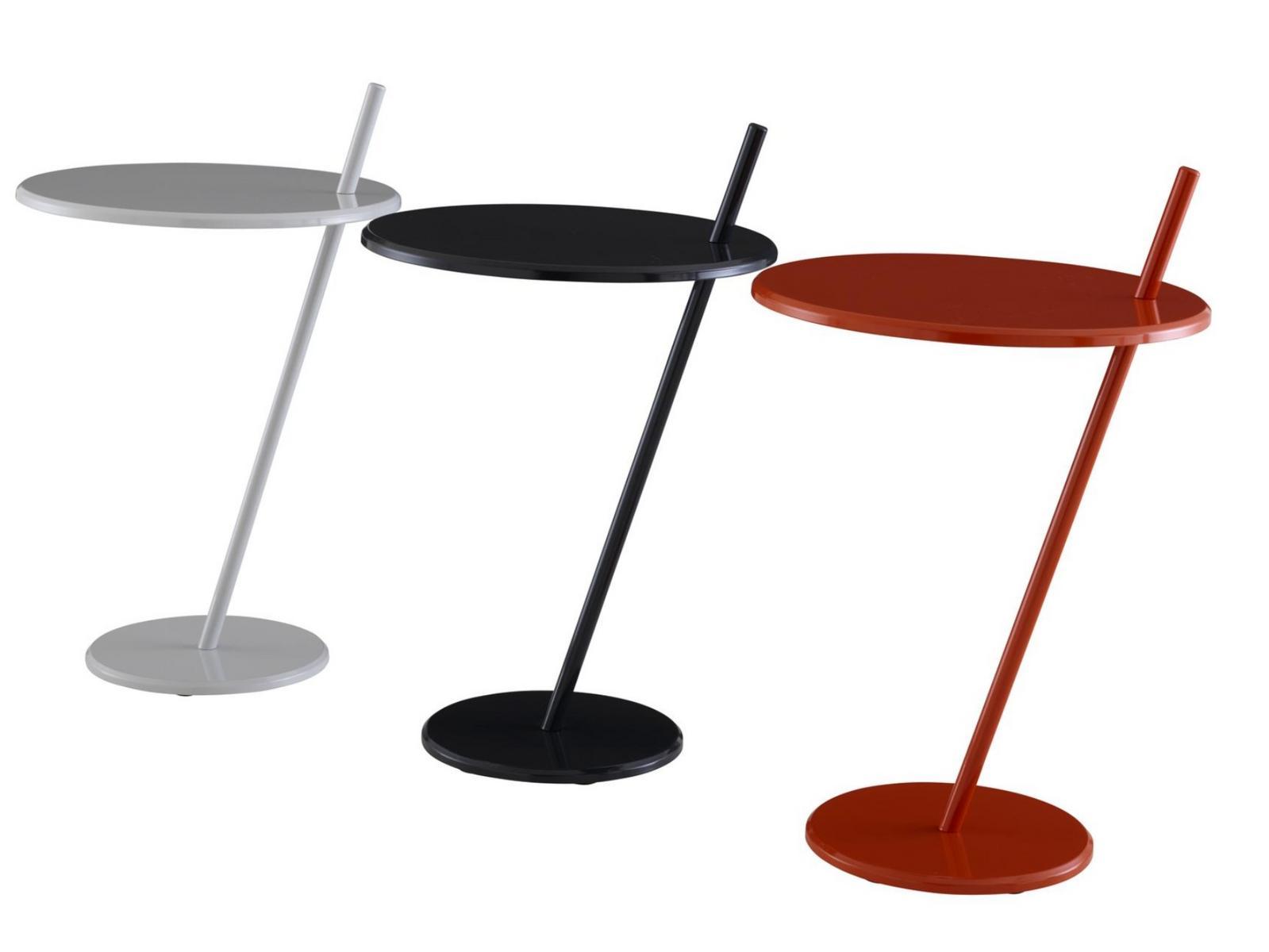 GOOD EVENING Round steel high side table