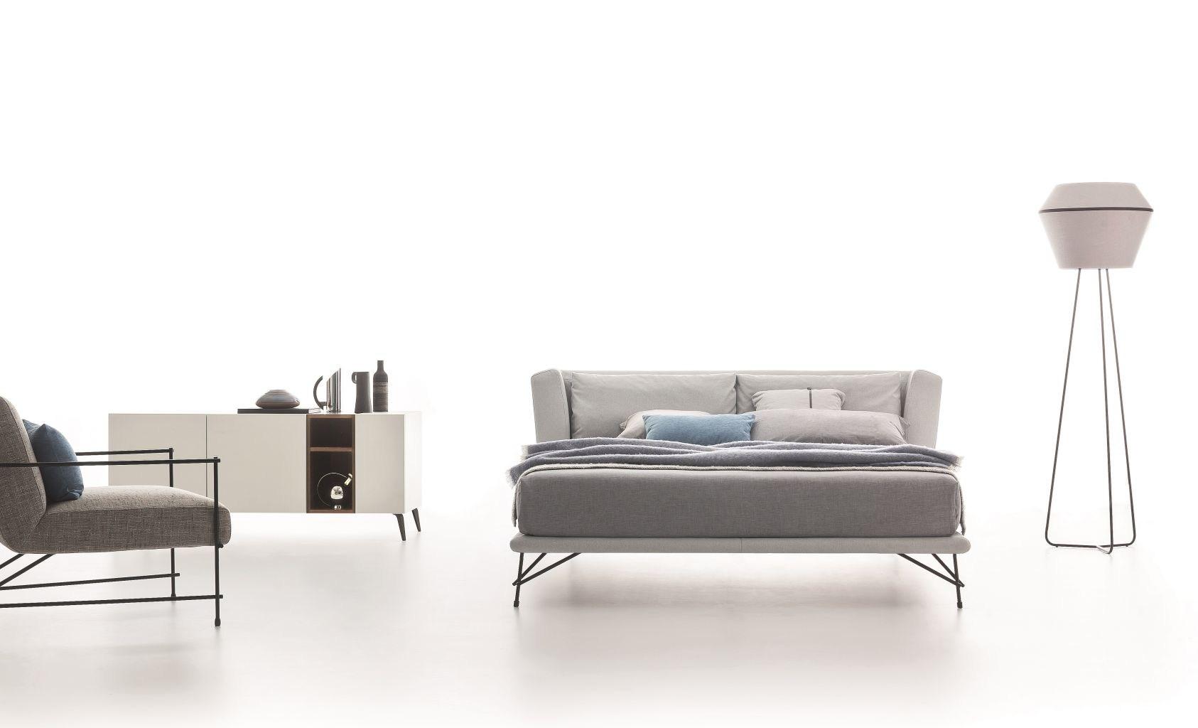 LENNOX Leather double bed