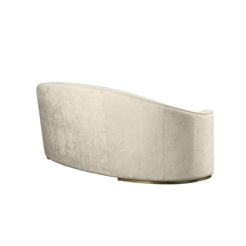 ELIODORO Curved velvet sofa
