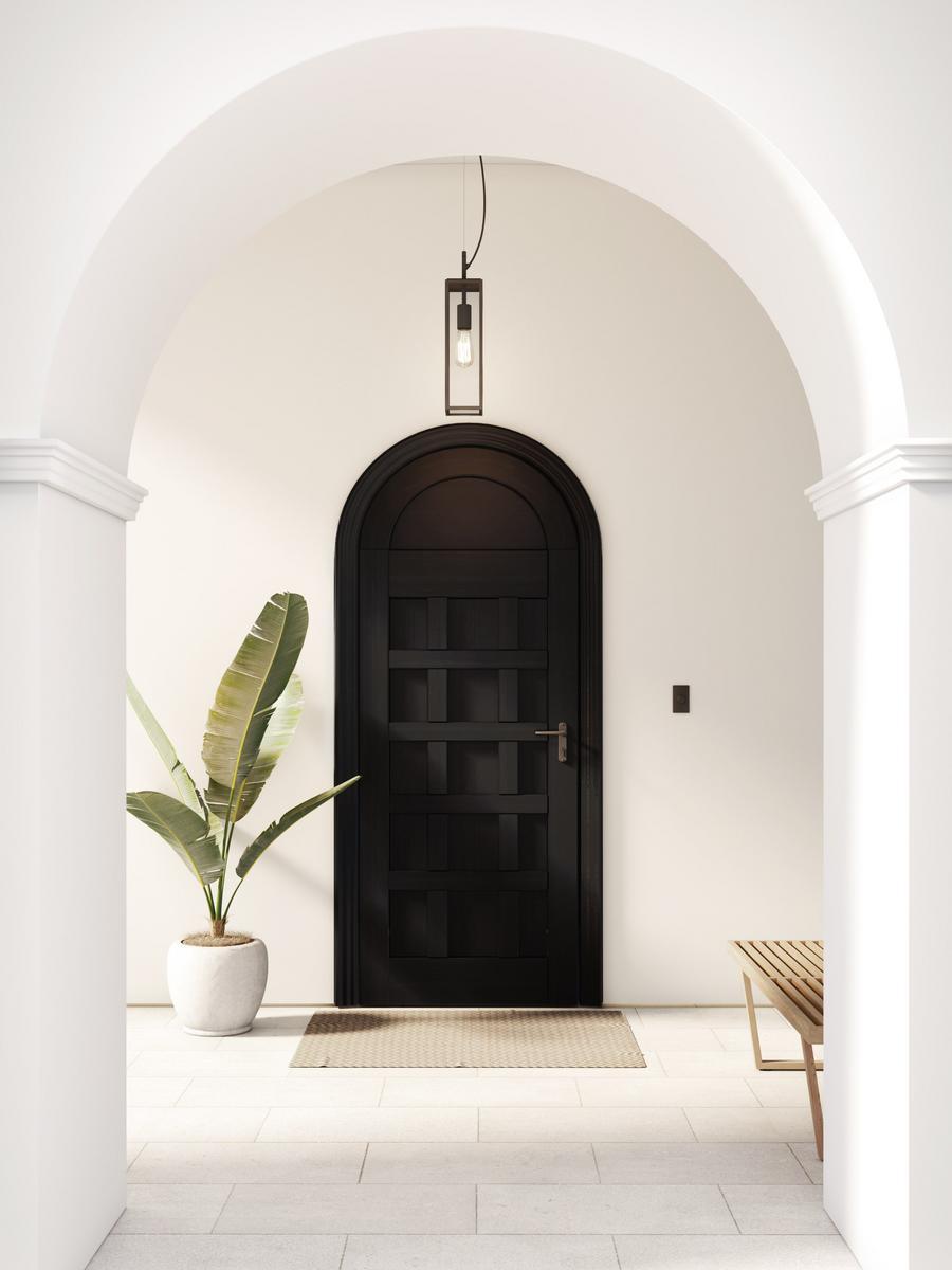HARVARD PENDENT LED glass and steel outdoor pendant lamp