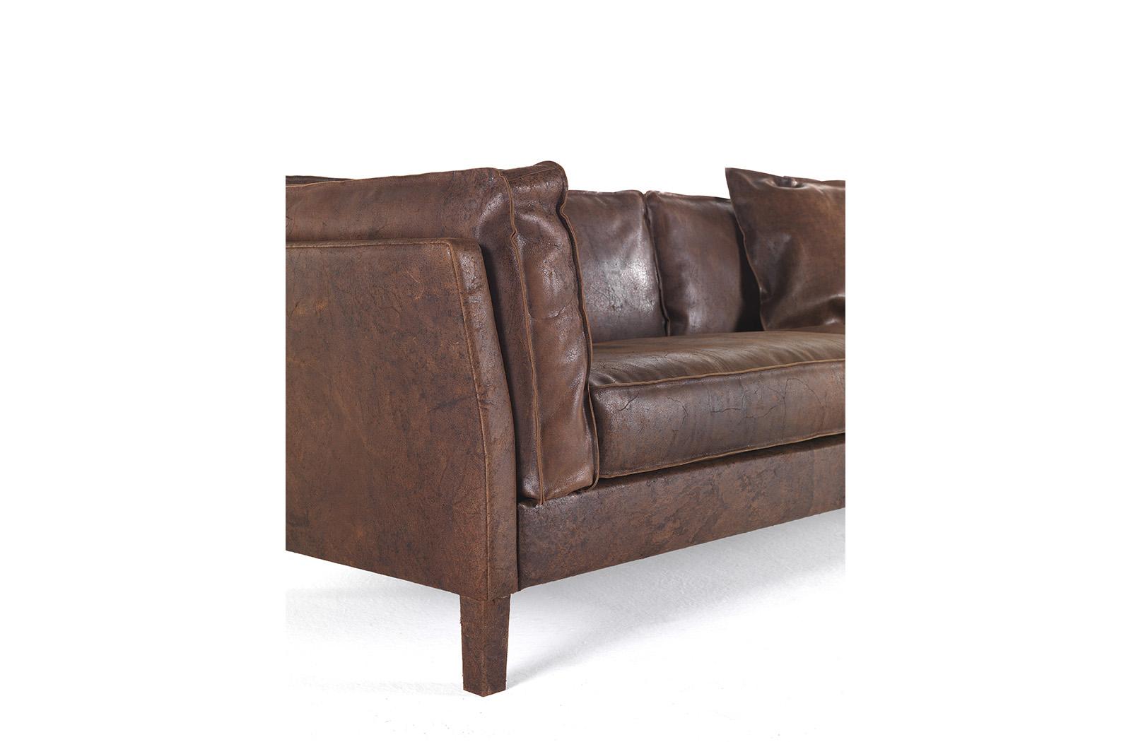 LOFT 3 seater leather sofa