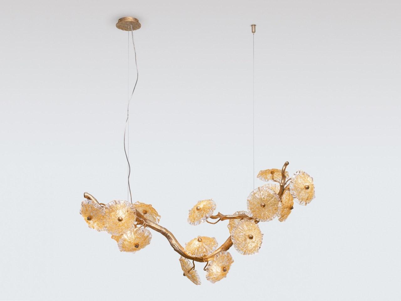 NENUFAR CT3377/12 Handmade bronze pendant lamp NENUFAR CT3377/12 Handmade bronze pendant lamp