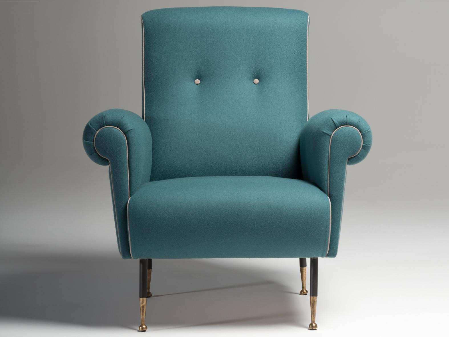 PULCE Wool armchair with armrests