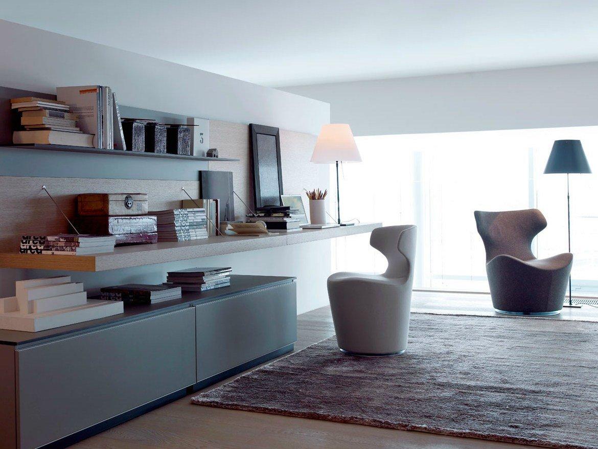 PICCOLA PAPILIO Swivel upholstered armchair