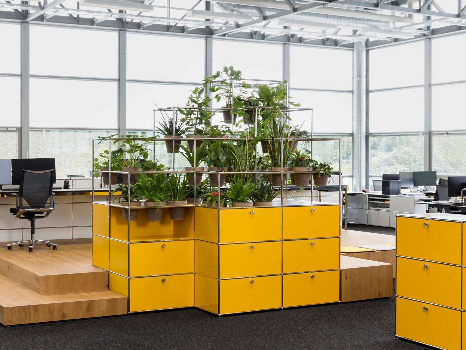 WORLD OF PLANTS FOR HALLER Modular office storage unit