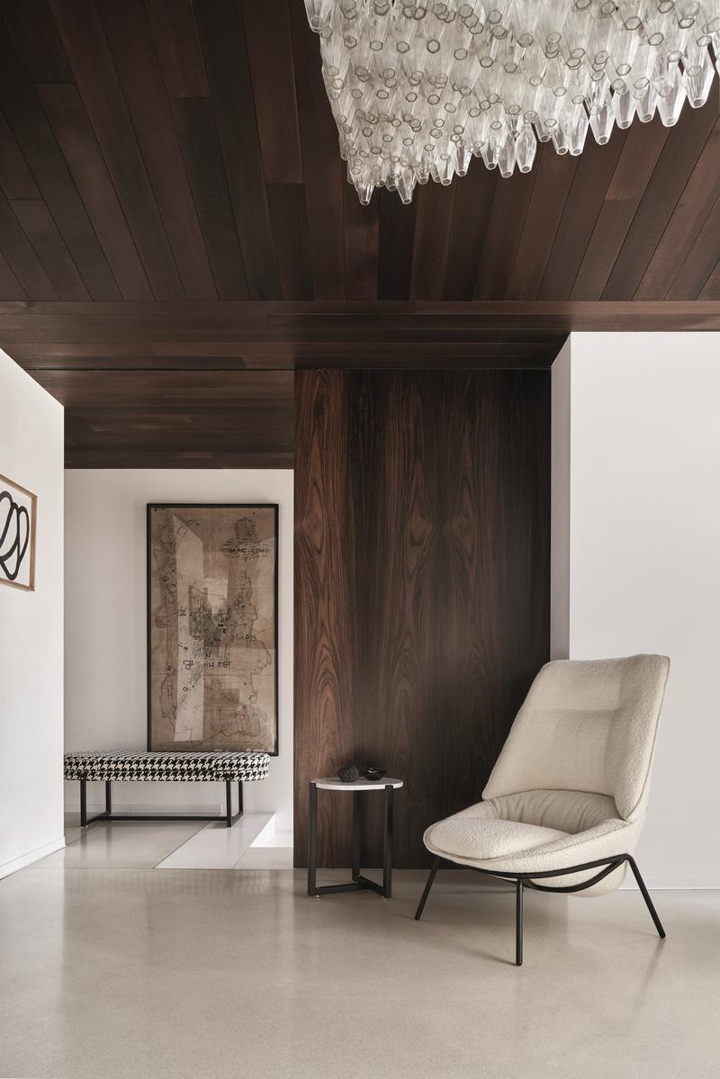 LADLE LOW Upholstered fabric armchair