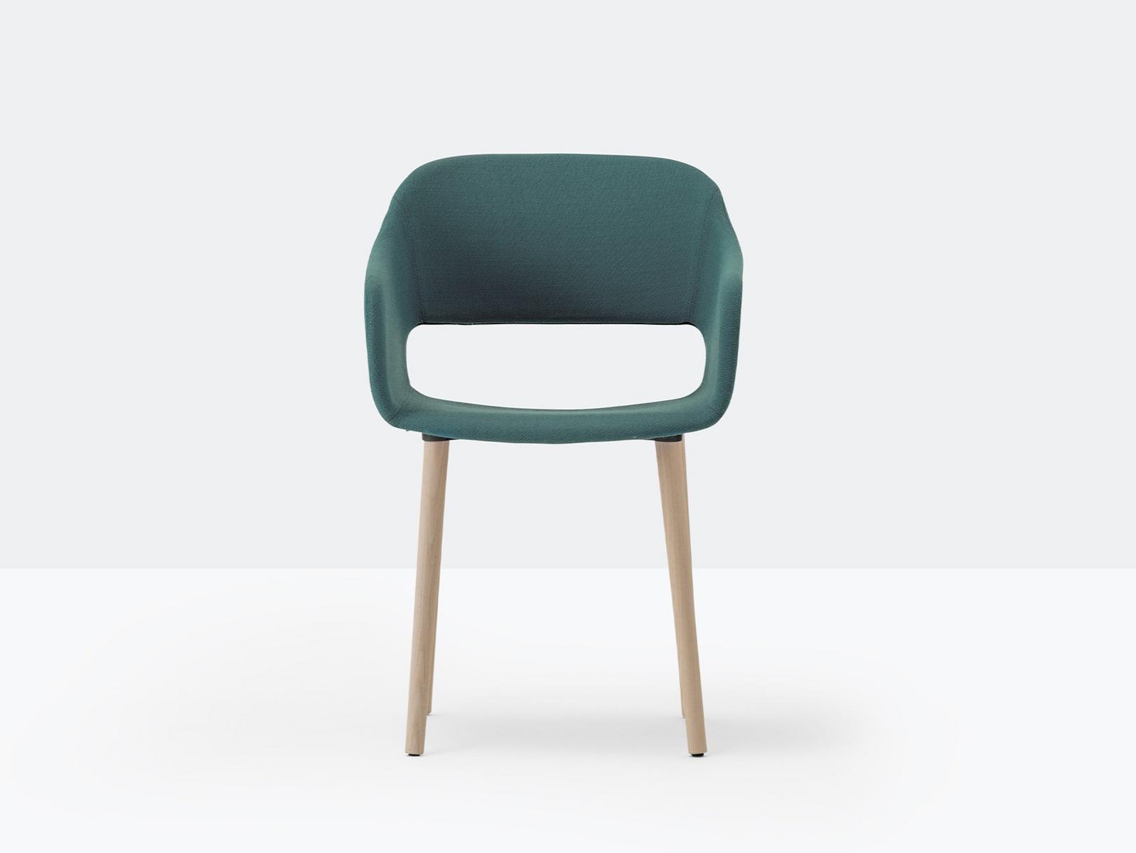 BABILA 2756 Upholstered fabric chair with armrests