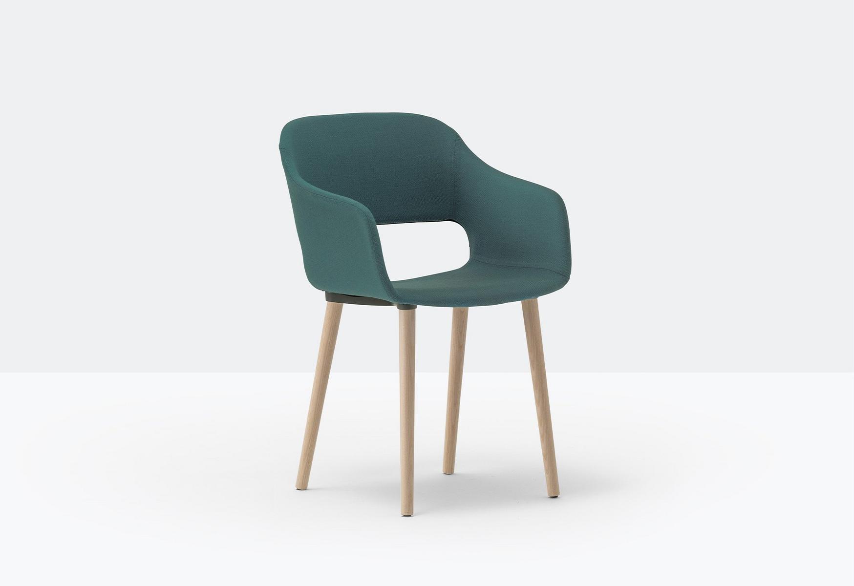BABILA 2756 Upholstered fabric chair with armrests