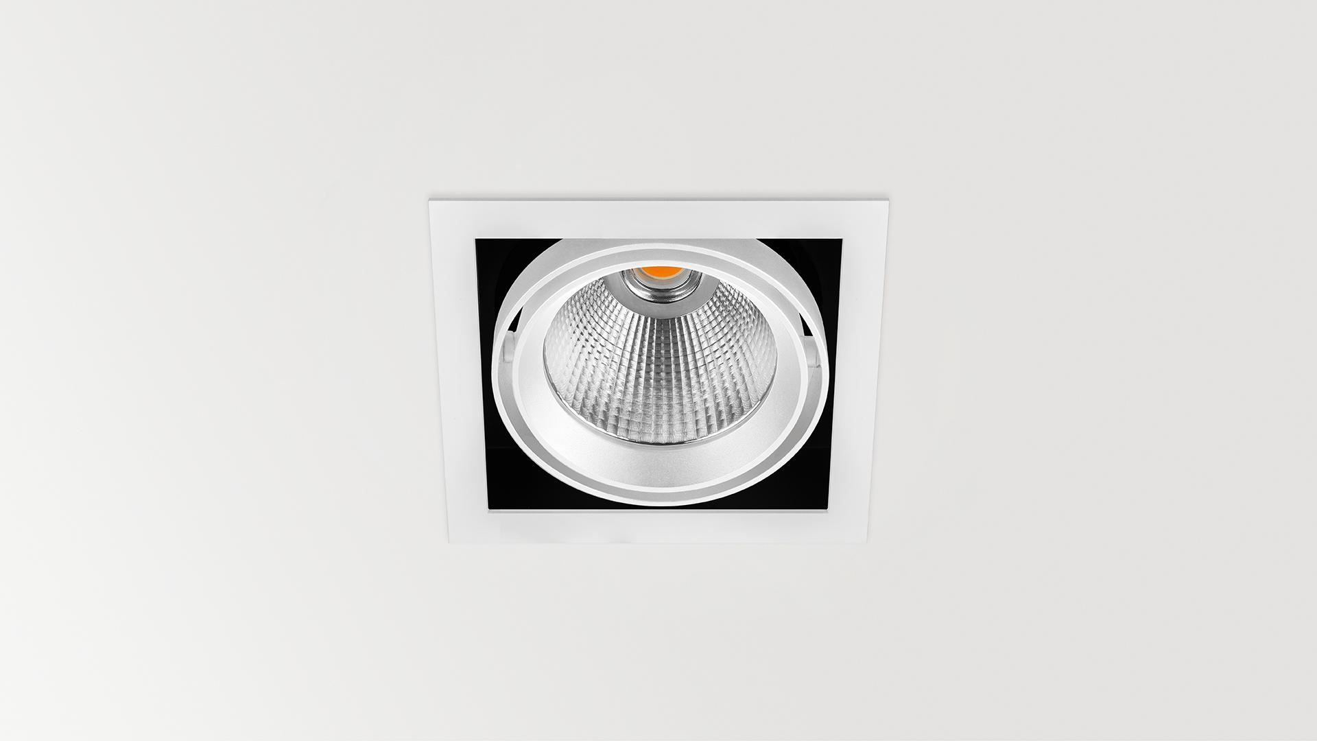 HUBBLE LED adjustable square spotlight