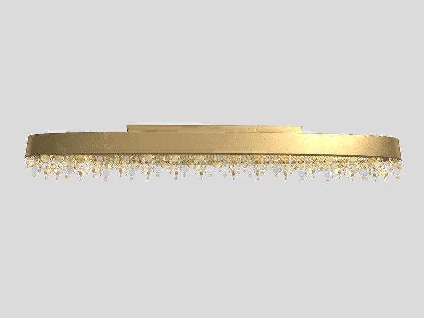 OLÁ PL6 OV 160 LED painted metal ceiling lamp with crystals