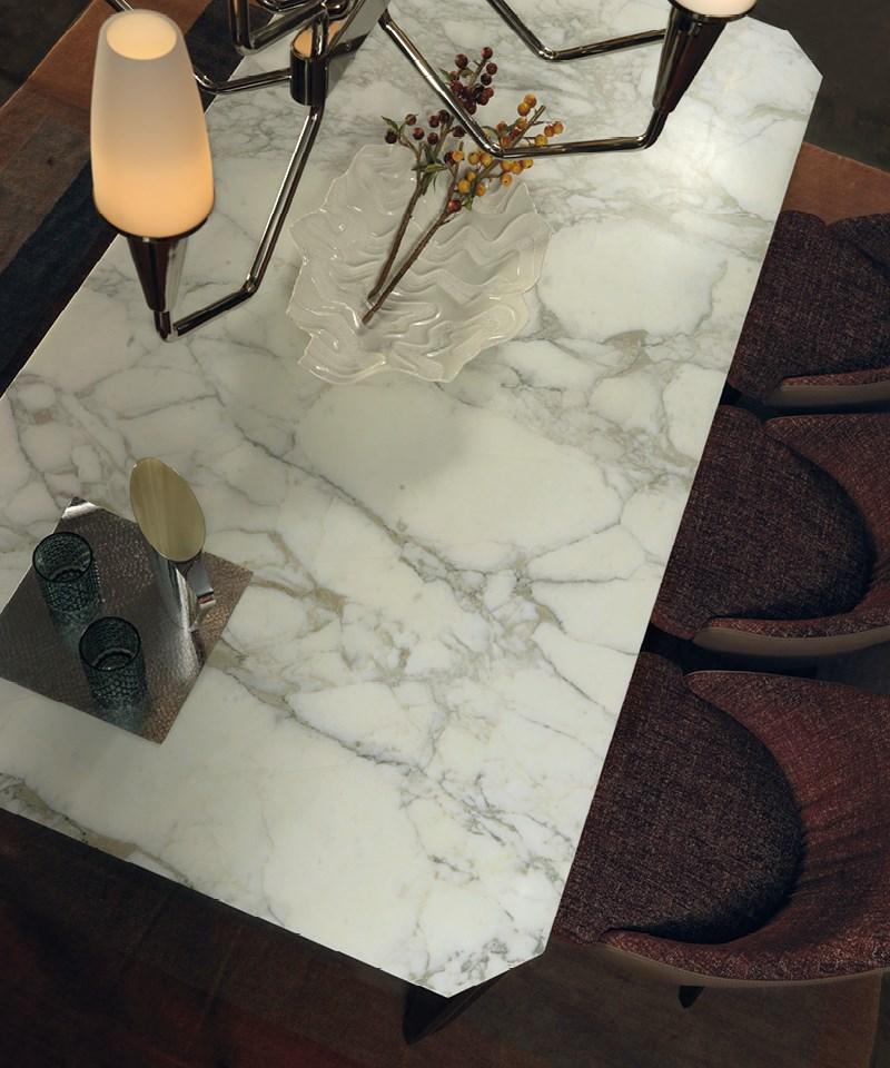 CURZIO Rectangular marble dining table
