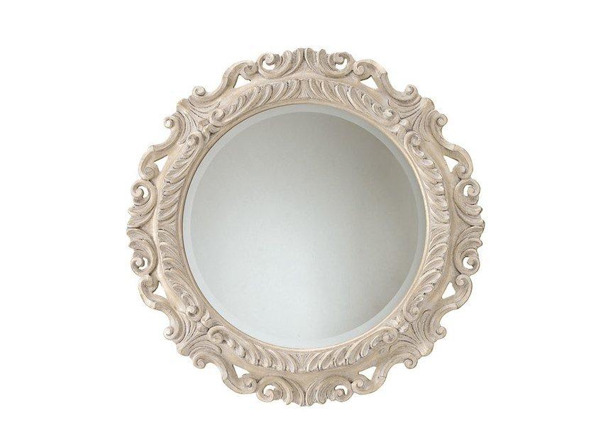 ANGELICA Round framed wall-mounted mirror