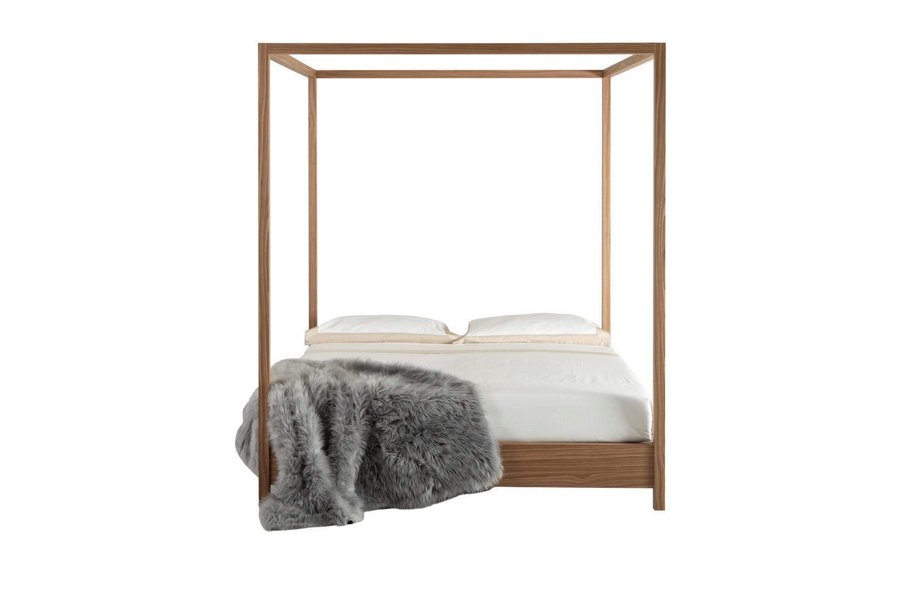 HAVANA Walnut double bed