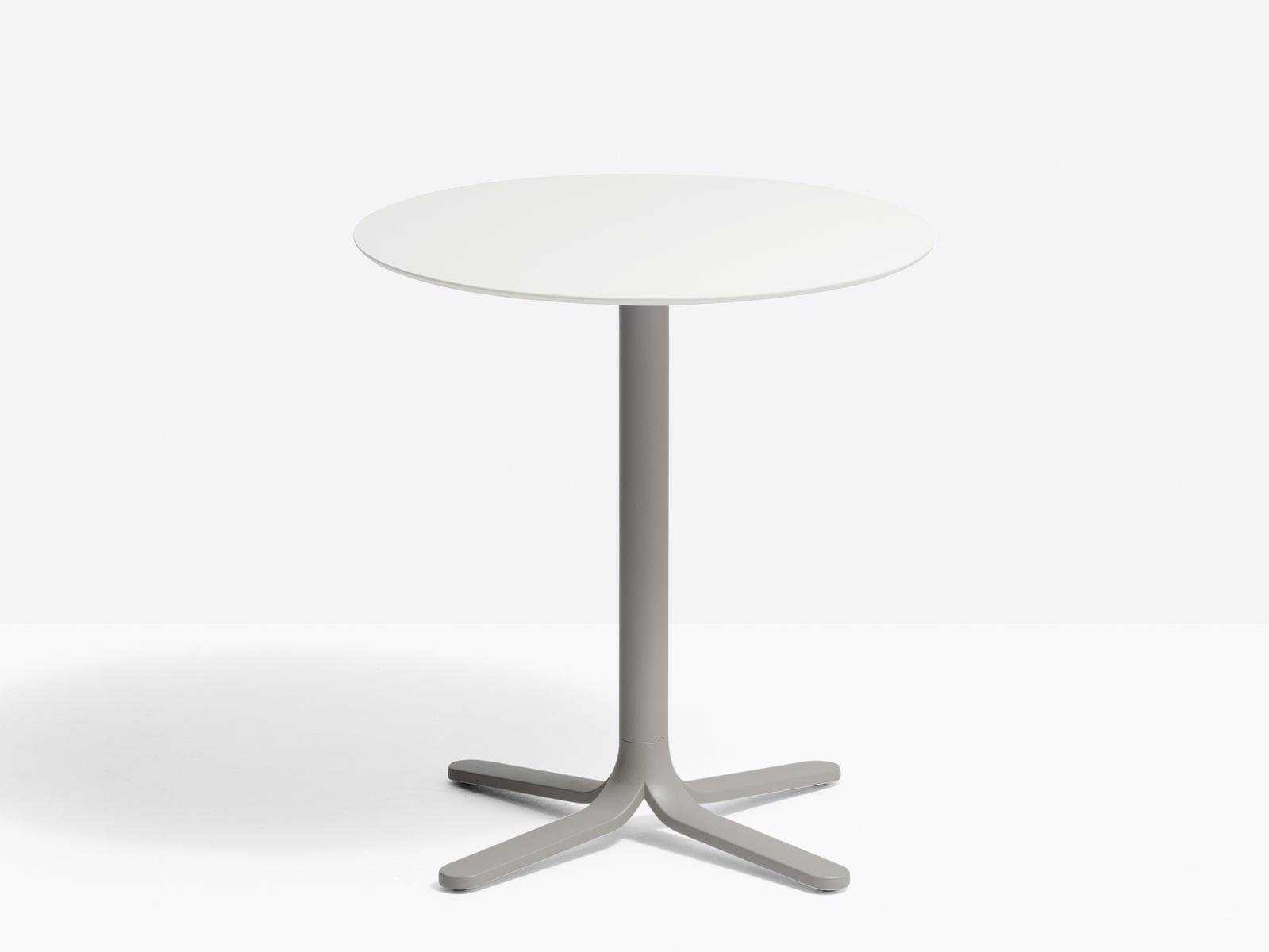 FLUXO 5460 Aluminium high table with 3-star base